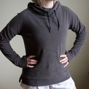 Calvin Klein Gray Performance Hoodie with Cowl Hood